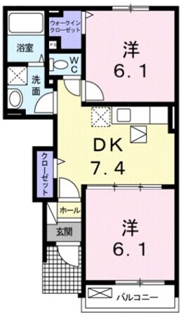 メゾンフランの物件間取画像